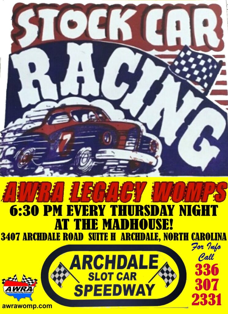 American Womp Racing Association AWRA Slot Car Rules